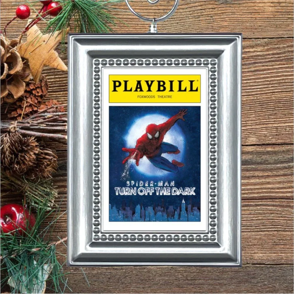 Spider-man Turn Off The Dark Broadway Musical Playbill‎ Christmas Tree Ornament
